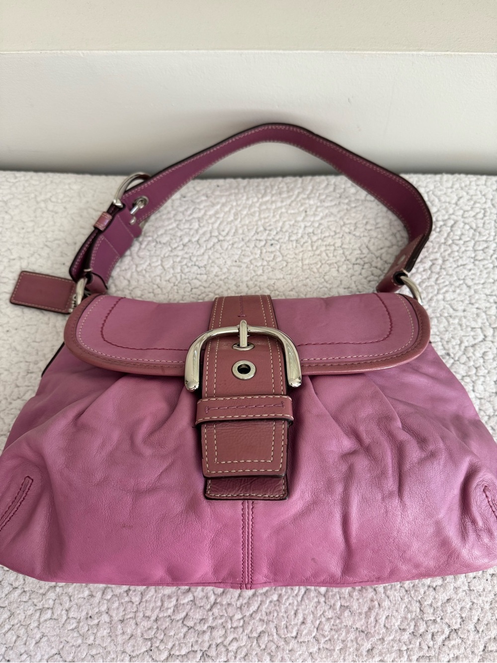 Coach Y2K Pink Soho Flap Shoulder Bag F15204 - Picture 6 of 15